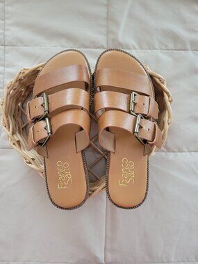 Franco Sarto leather sandals Size 7. Preowned